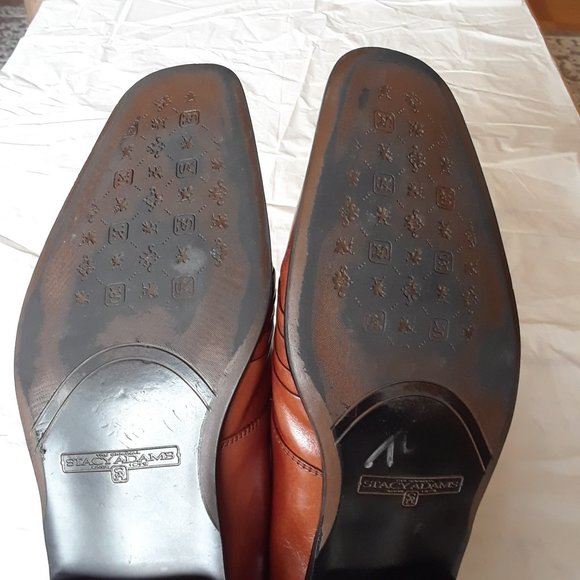 Stacy Adams Leather Oxford Mens Dress Shoe Cognac Brown Size 11.5 main image 6